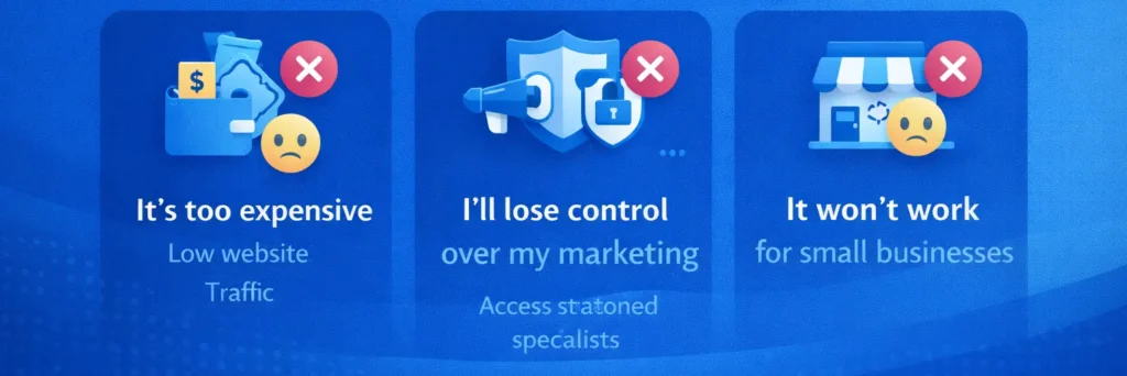 Benefits of Hiring a Digital Marketing Agency for Small Businesses - Click Path Marketing | Small Business Digital Marketing Common Misconceptions About Hiring a Marketing Agency