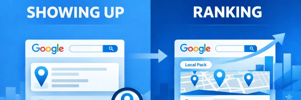 How Long Does Google My Business Take to Rank? Timeline for Success - Click Path Marketing | Small Business Digital Marketing Showing Up vs. Ranking - What's the Difference?